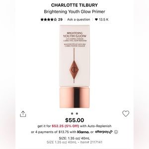 CHARLOTTE TILBURY Brightening Youth Glow Primer